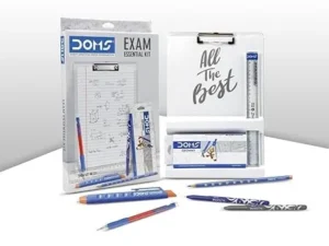 DOMS EXAM Essential KIT, Writing pad, Geometry Box, Pen, Pencil, Erasers, Mechanical Pencil