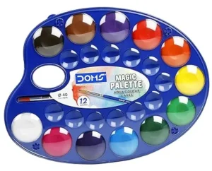DOMS Magic Palette | Aqua Colour Cakes | 12 Shades |40 mm Each