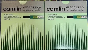 Camlin 0.7mm Hi-Par Pencil Lead, Black (Pack of 200) | 0.7mm Smooth & Dark Leads for Writing, Sketching & Exams | Break-Resistant, High Precision Refills (0.7MM)