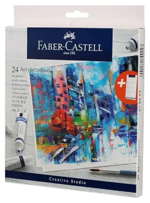 Faber-Castell Student Acrylic 9 ml Set of 24 (Red)